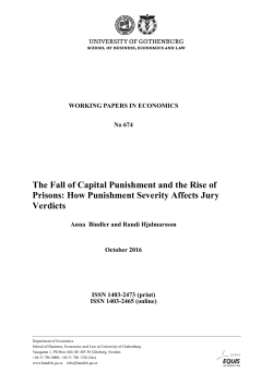 The Fall of Capital Punishment and the Rise of Prisons