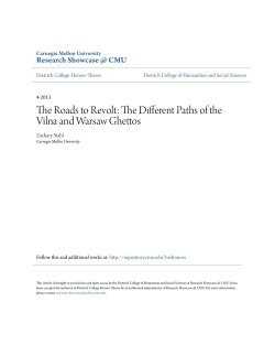 The Roads to Revolt: The Different Paths of the Vilna and Warsaw