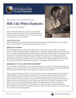 Hills Like White Elephants