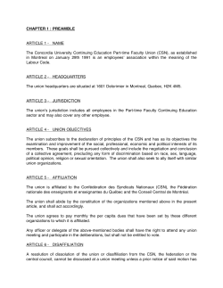 CHAPTER 1 : PREAMBLE ARTICLE 1