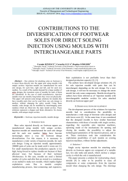 contributions to the diversification of footwear soles for direct soling