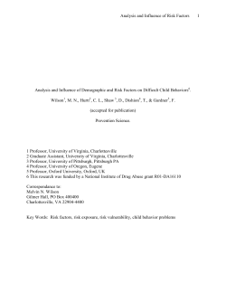 Analysis and influence of demographic and risk factors on child