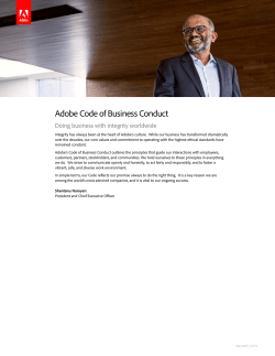 Adobe Code of Business Conduct