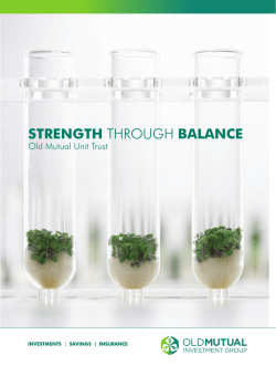 Unit Trusts brochure