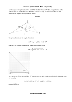 Answer on Question #57196 &ndash; Math &ndash; Trigonometry Ravi has a