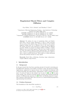 Regularized Shock Filters and Complex Diffusion