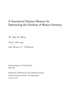 A Geometrical Distance Measure for Determining the Similarity of