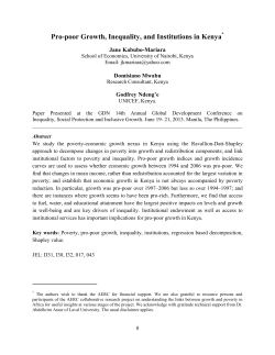 Regional Inequality, Poverty and Economic Growth: Understanding