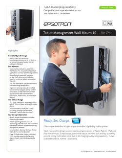 Ergotron - Tablet Management Wall Mount 10 Brochure