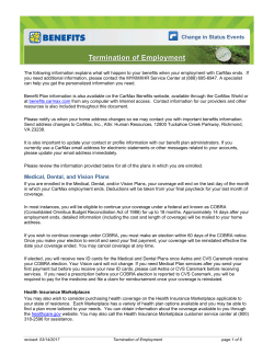Termination of Employment