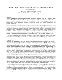 Mobile High Efficiency Multiplicity Counter for Uranium Measurements