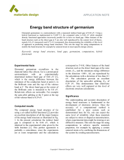 Energy Band Structure of Germanium