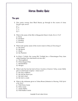 Quiz - Learn About Horses