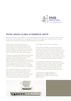 paypal makes global ecommerce safer