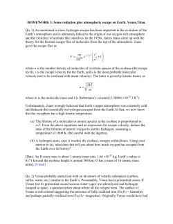 HOMEWORK 3: Some radiation plus