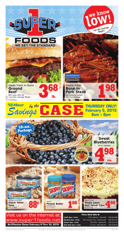 by the THURSDAY ONLY!