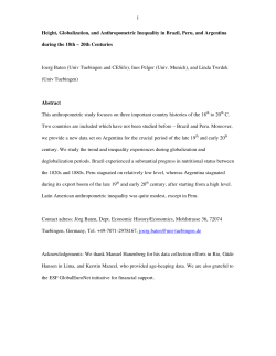 1 Height, Globalization, and Anthropometric Inequality in