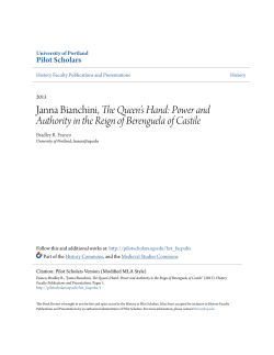 Power and Authority in the Reign of Berenguela of