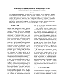 Morphological Galaxy Classification Using Machine Learning