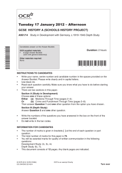 Development study with Germany c. 1919-1945