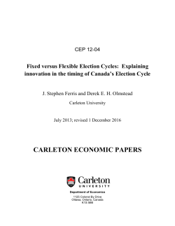 Fixed versus Flexible Election Cycles