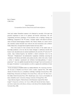 Jesuit Orientalism - Website of Ines Zupanov