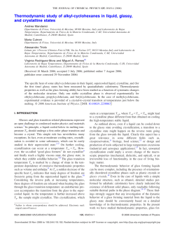 Thermodynamic study of alkyl-cyclohexanes in liquid