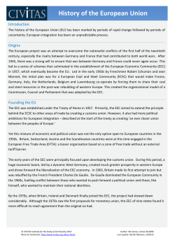 History of the European Union