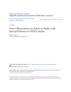 Some Observations on Rabies in Alaska, with Special Reference to