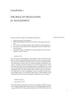 chapter 1 the role of delegation in management