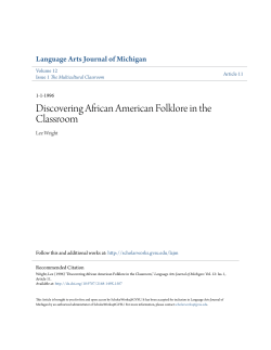 Discovering African American Folklore in the Classroom