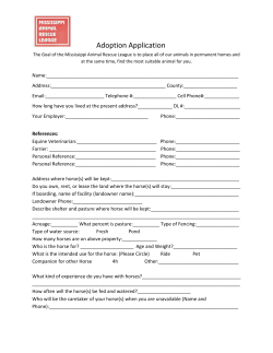Adoption Application - Mississippi Animal Rescue League