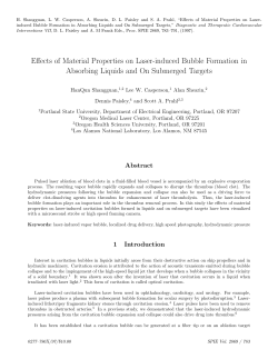 Effects of Material Properties on Laser