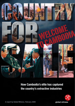 Country for Sale - Cambodian Information Center