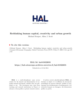 Rethinking human capital, creativity and urban growth