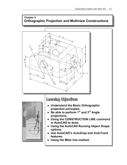Orthographic Projection and Multiview