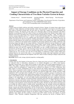 Impact of Storage Conditions on the Physical Properties and