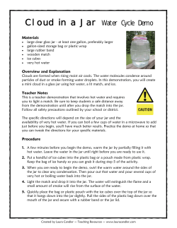 Cloud in a Jar Demo - Troup County School System