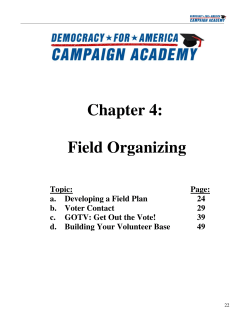 Chapter 4: Field Organizing