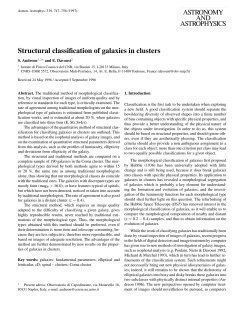 Structural classification of galaxies in clusters
