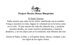 Project Mexico House Blueprints