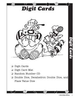 Digit Cards - Creative Mathematics