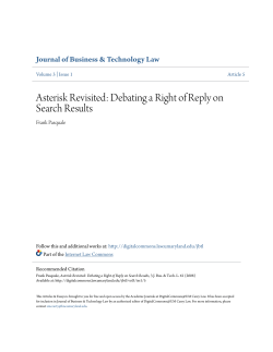 Asterisk Revisited: Debating a Right of Reply on Search Results