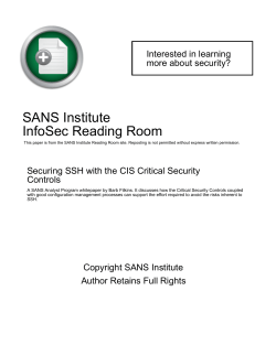 Securing SSH with the CIS Critical Security Controls