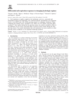 Differential soil respiration responses to changing hydrologic regimes