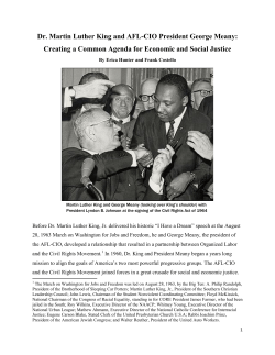 Dr. Martin Luther King and AFL-CIO President George Meany