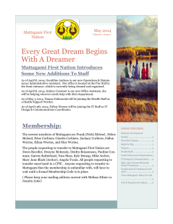 May 2014 - Mattagami First Nation