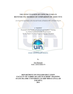 THE EFFECTIVENESS OF USING PICTURES IN