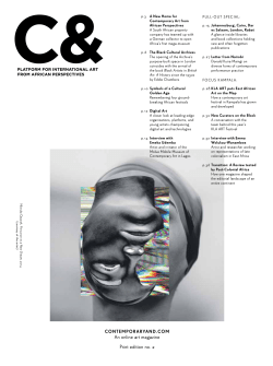 An online art magazine Print edition no. 2