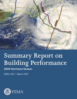 Summary Report on Building Performance